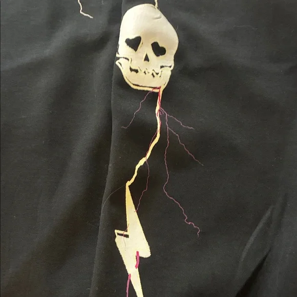 Lovesick by Torrid Black Bomber Jacket with Skull and Heart Accents - Picture 5 of 12